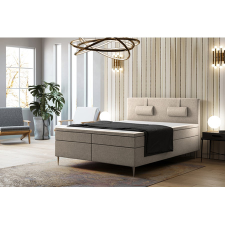Čalouněná postel Brooklyn 180x200 cm Pravá Tmavě šedá KOLA